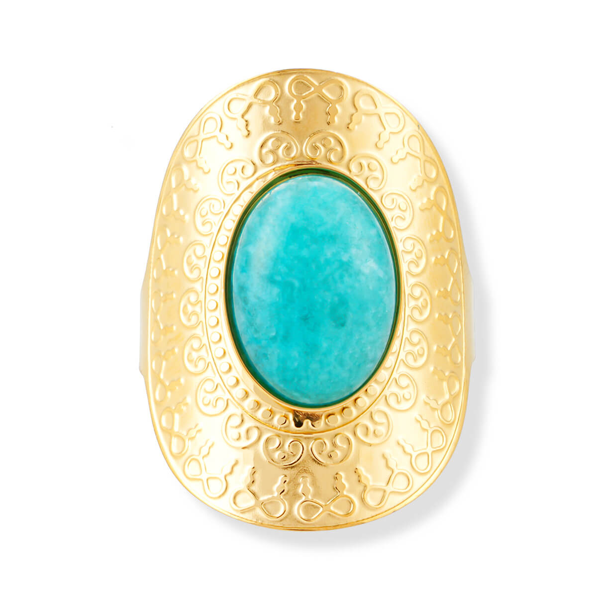 Oval turquoise ring TrendyRush