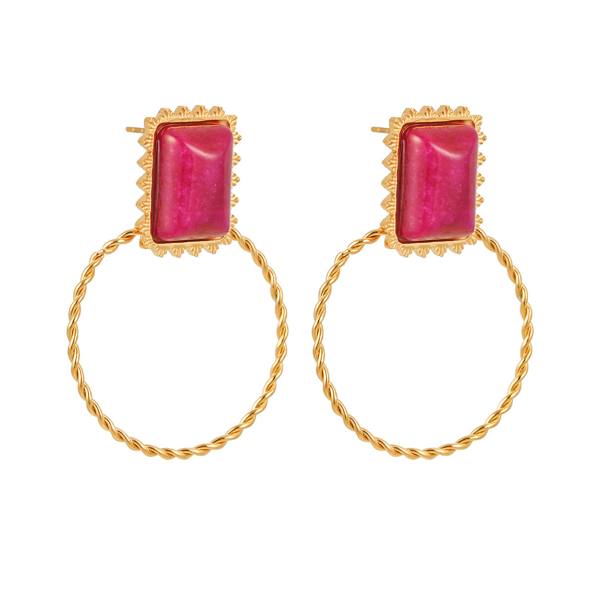 Ring ruby earrings TrendyRush