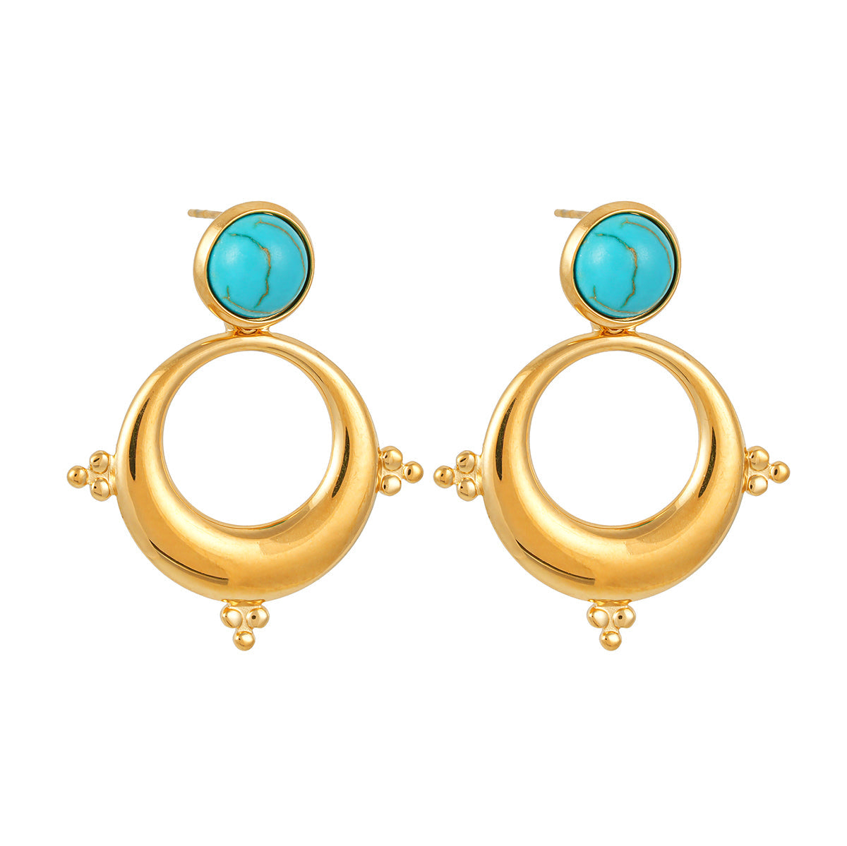 Ring turquoise earrings TrendyRush