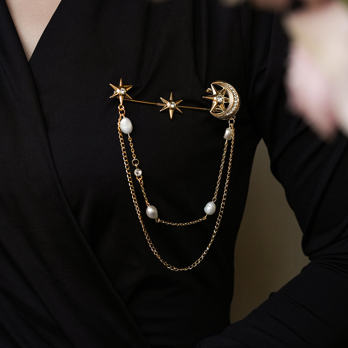 Galaxy Pearl Brooch TrendyRush