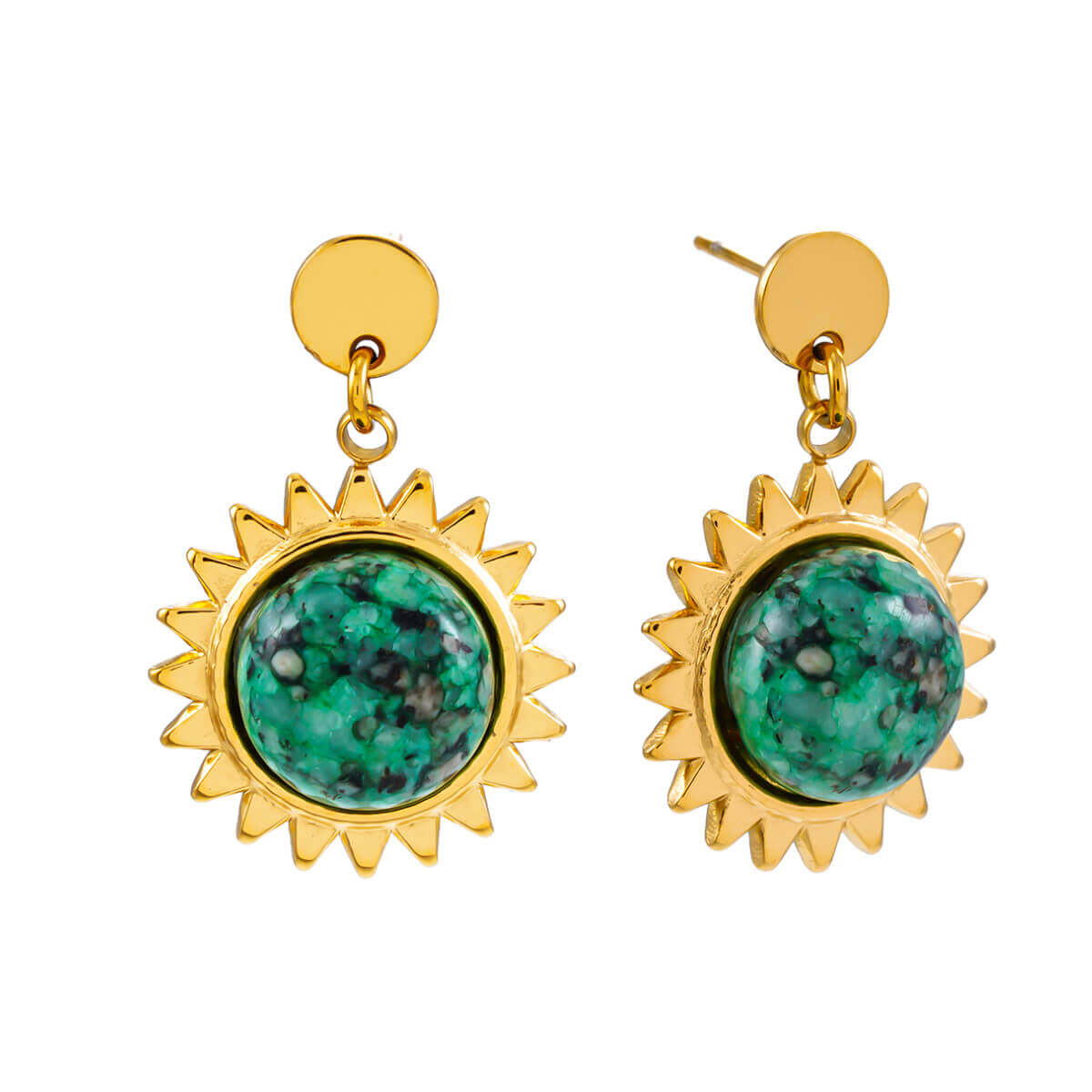 Sun turquoise earrings TrendyRush