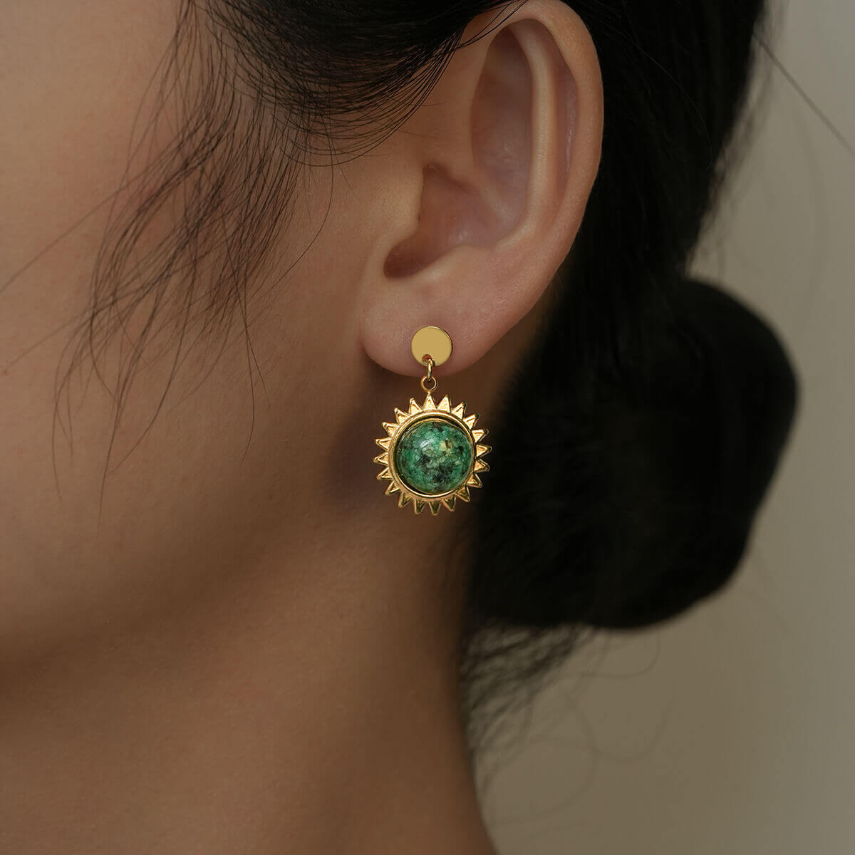 Sun turquoise earrings TrendyRush