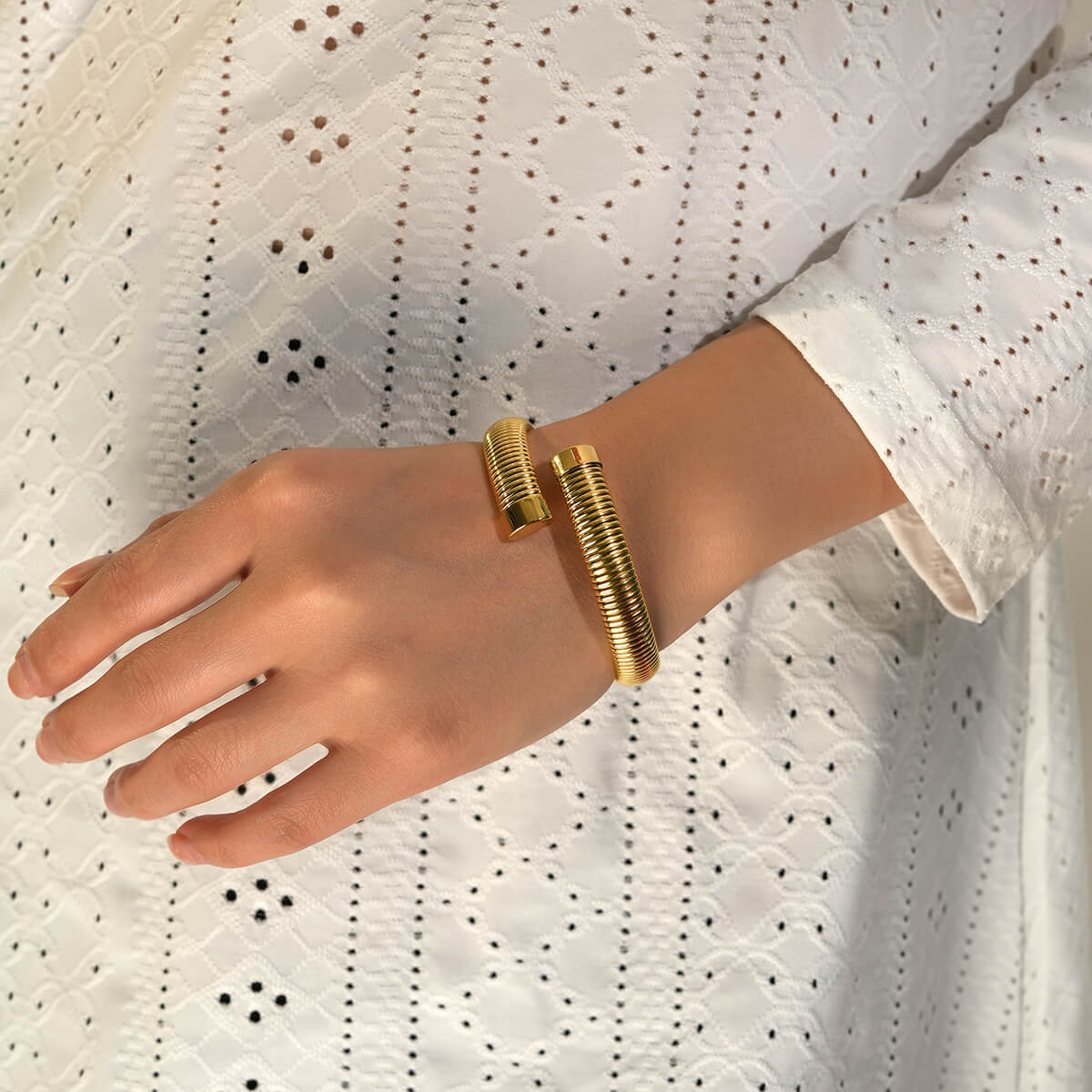 Cable Wire Cuff Bracelets TrendyRush