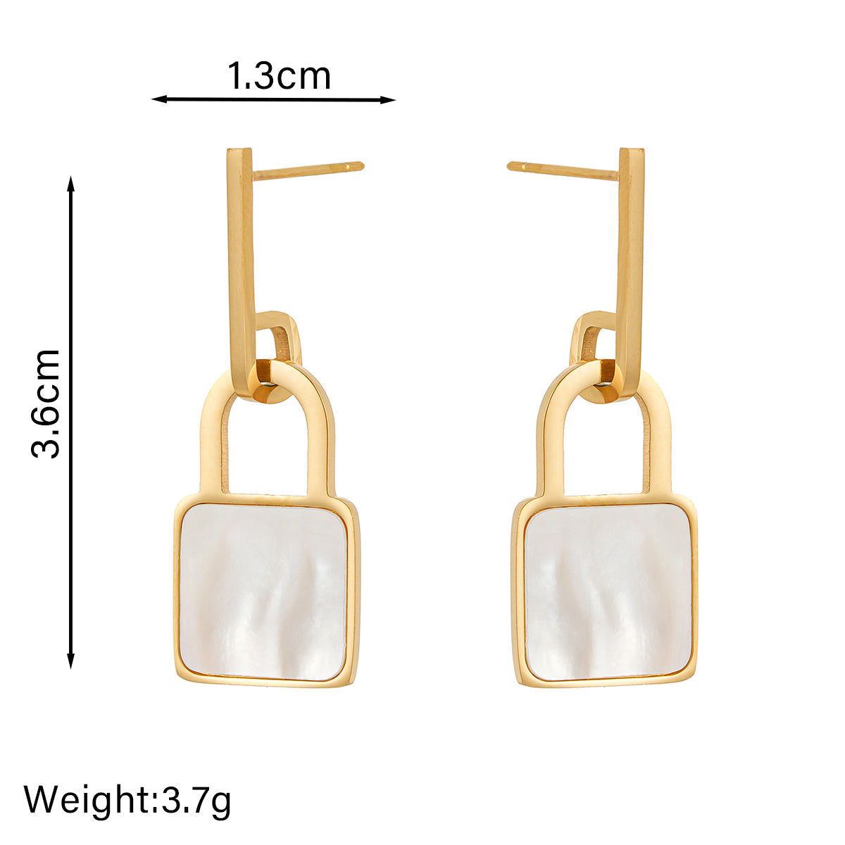 Lock pendant earrings TrendyRush