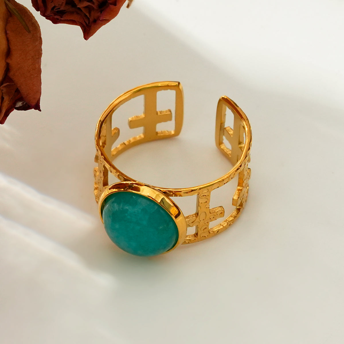 round malachite ring TrendyRush