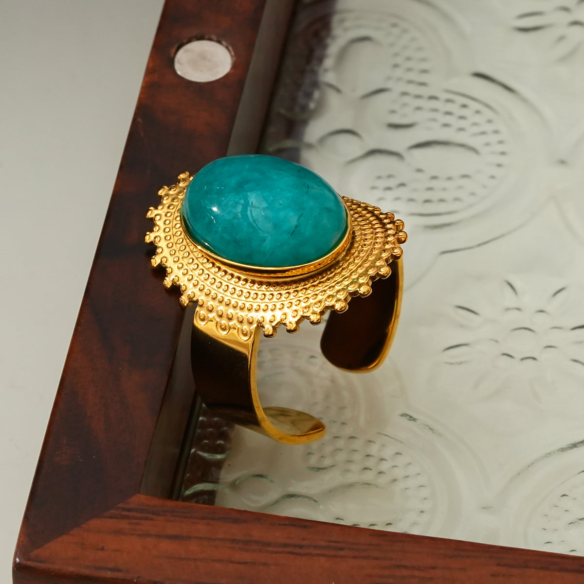 natural turquoise ring TrendyRush