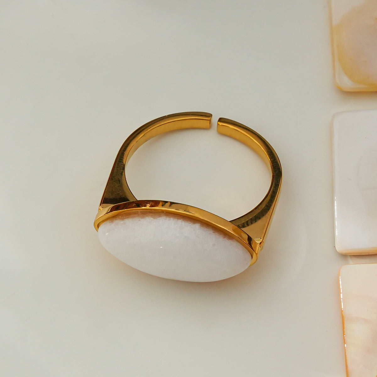 White moonstone ring TrendyRush