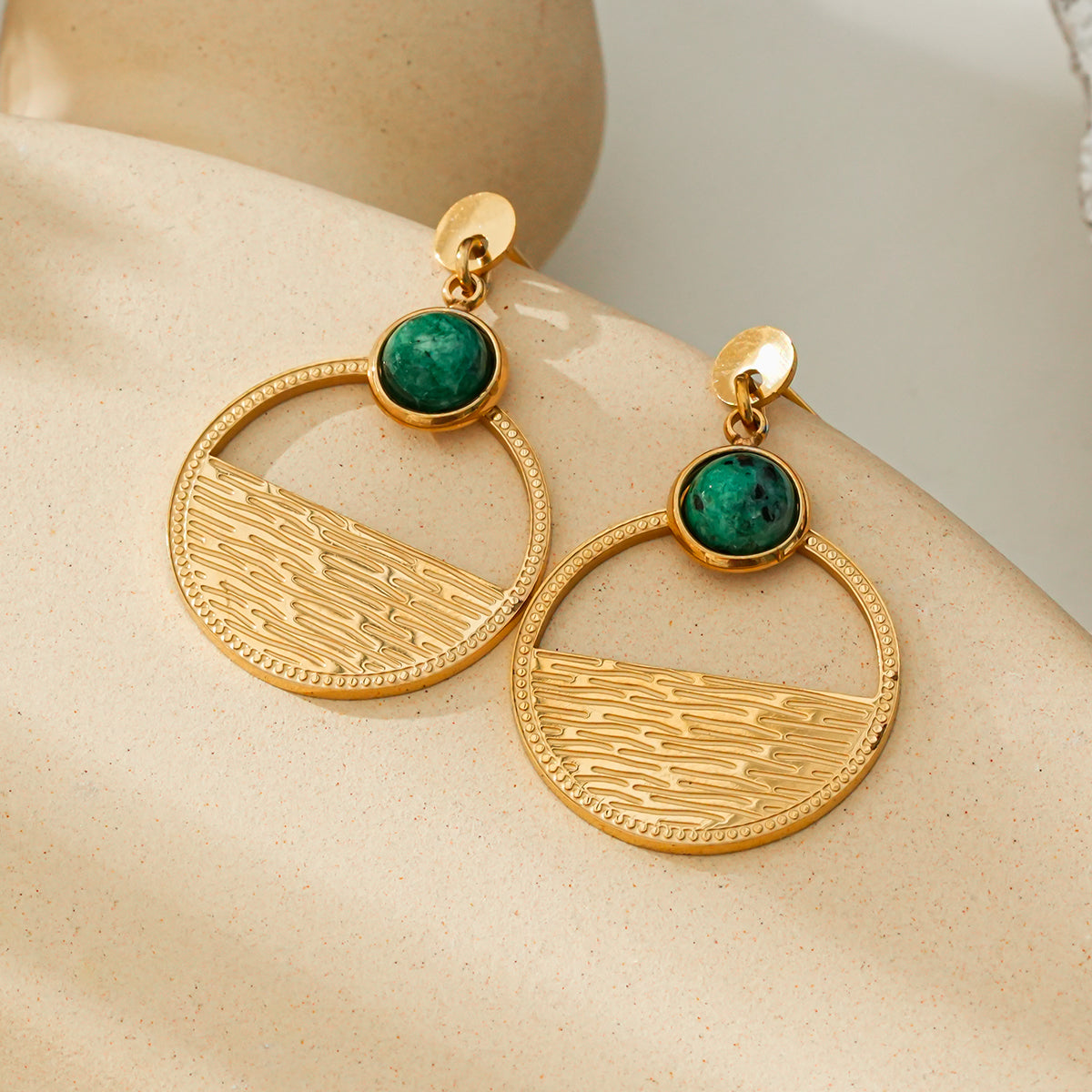 Bright moon on the sea earrings TrendyRush