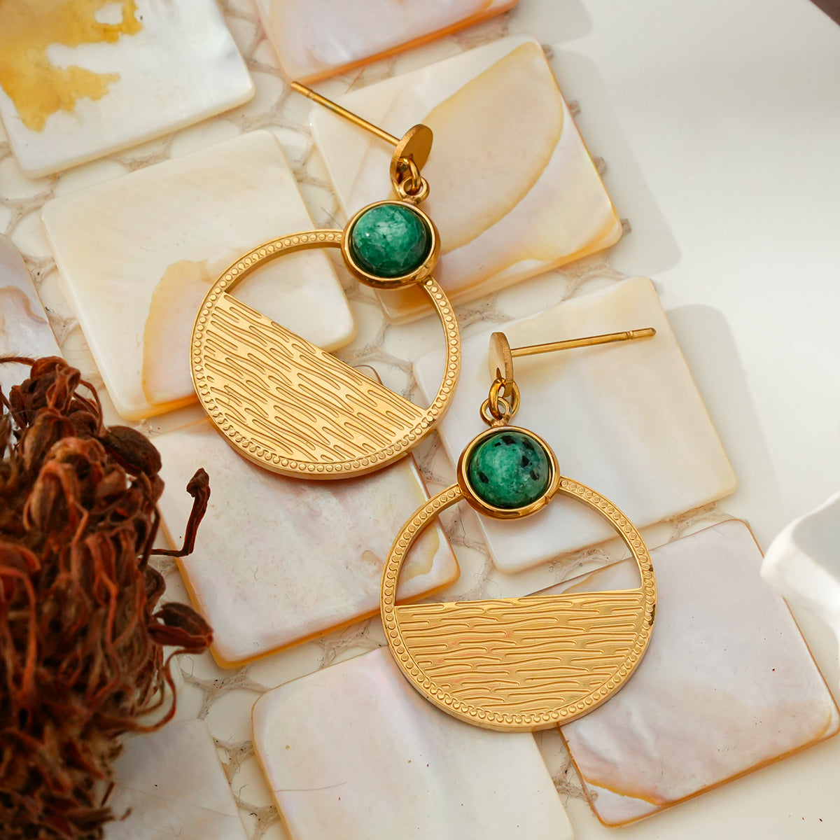 Bright moon on the sea earrings TrendyRush