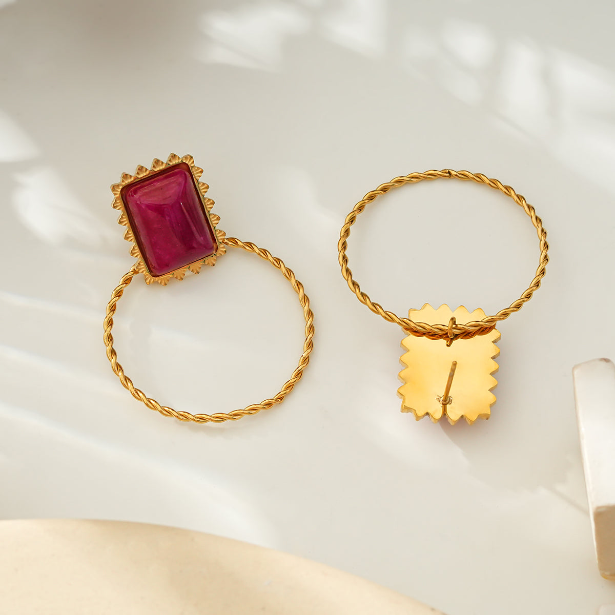 Ring ruby earrings TrendyRush