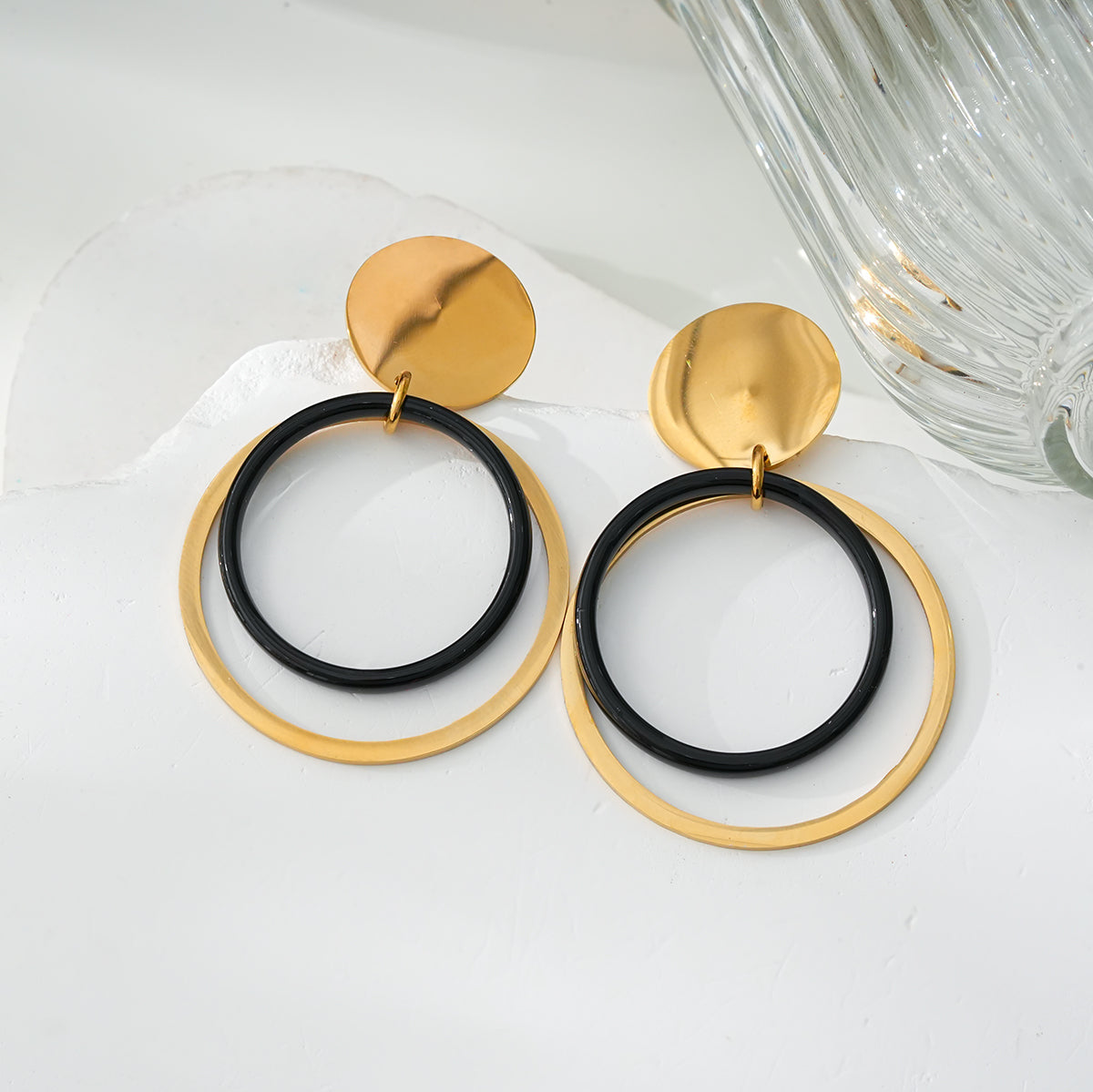 Double ring earrings TrendyRush