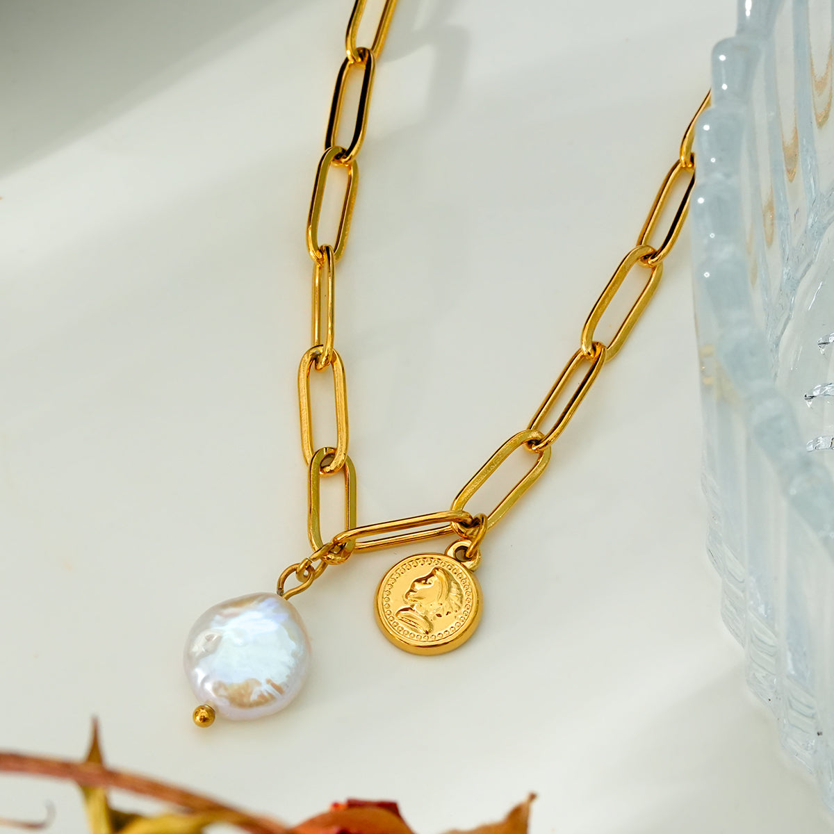 Wide chain necklace TrendyRush