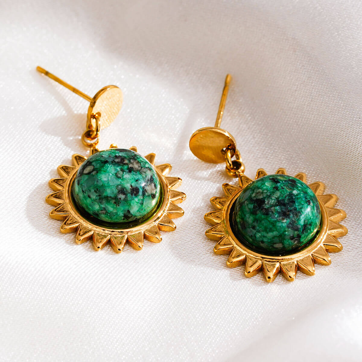 Sun turquoise earrings TrendyRush