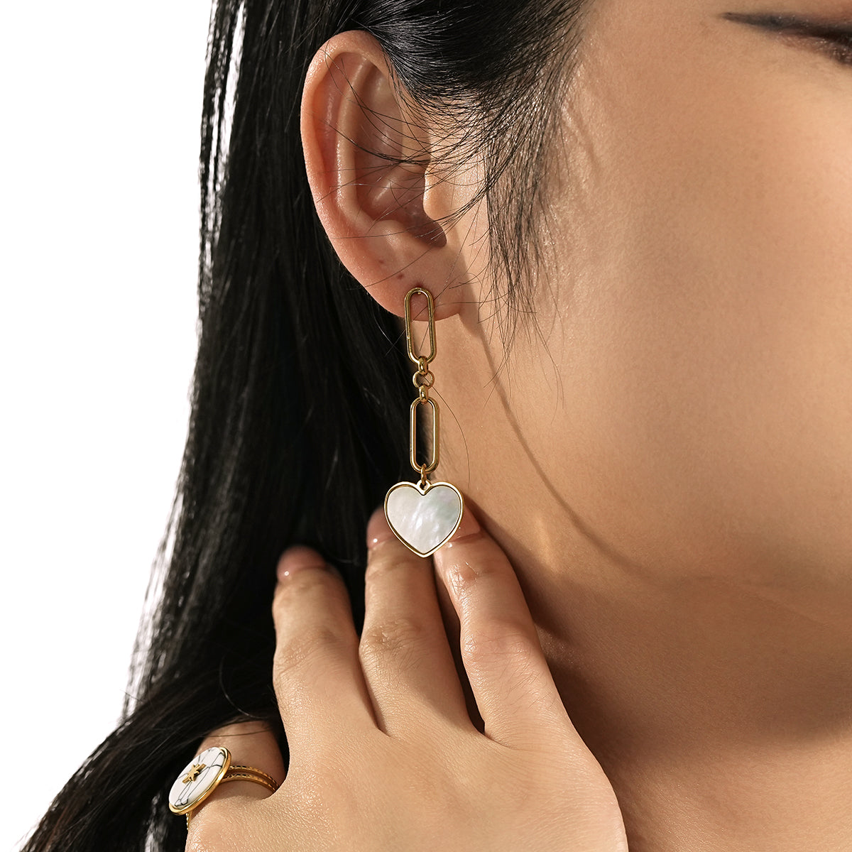 Heart pendant earrings TrendyRush