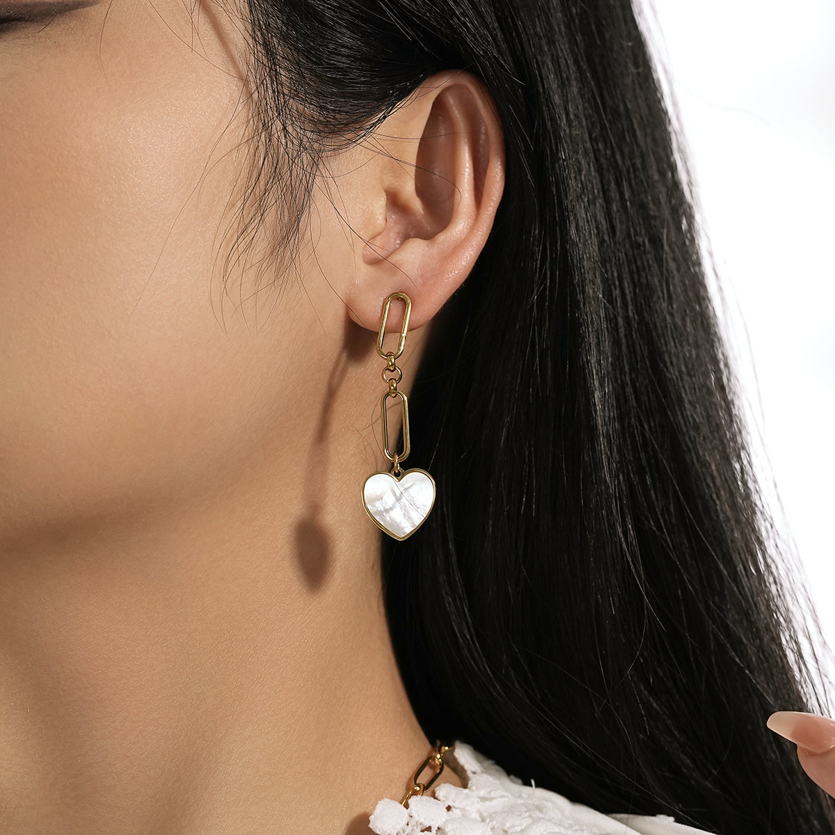 Heart pendant earrings TrendyRush