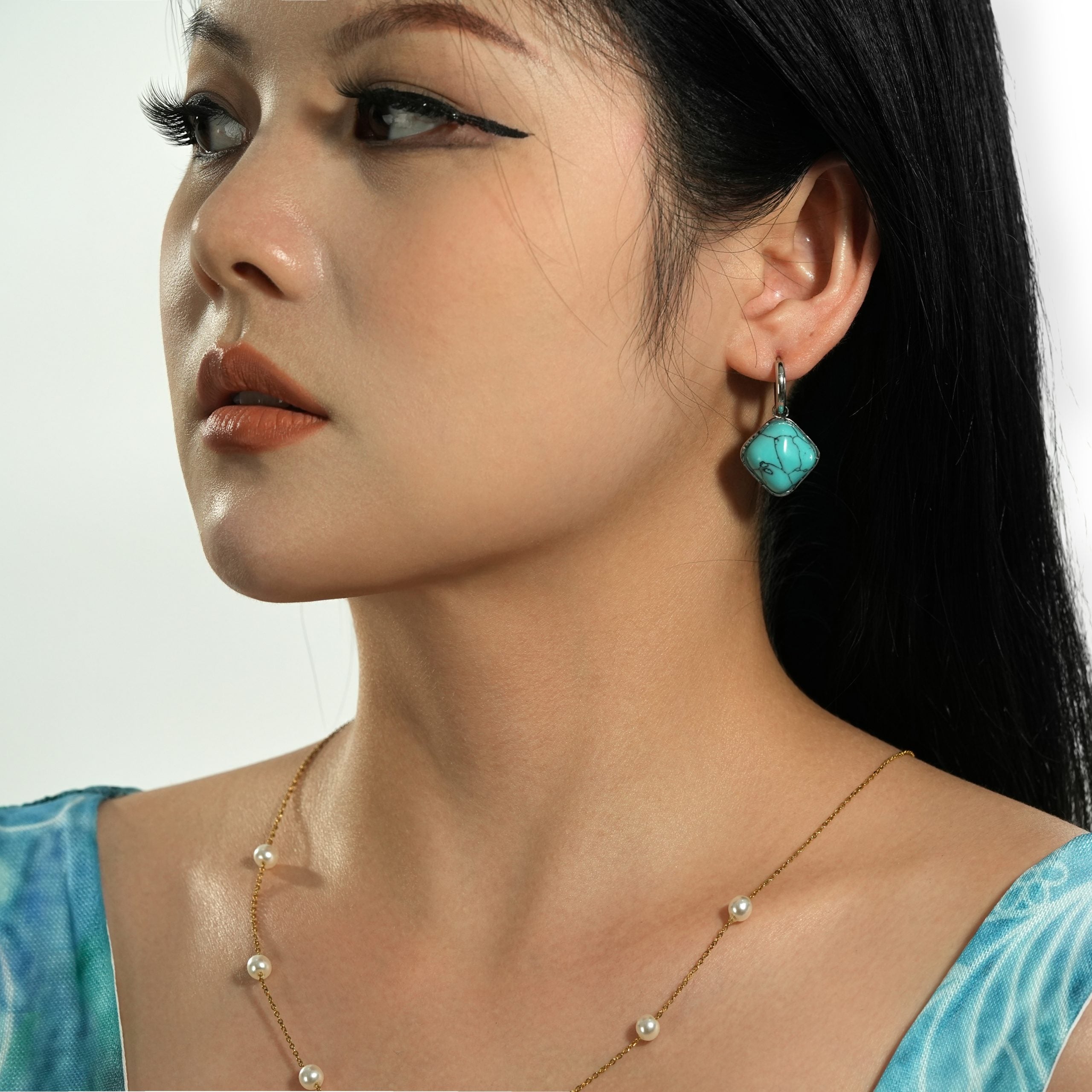Teal earrings TrendyRush