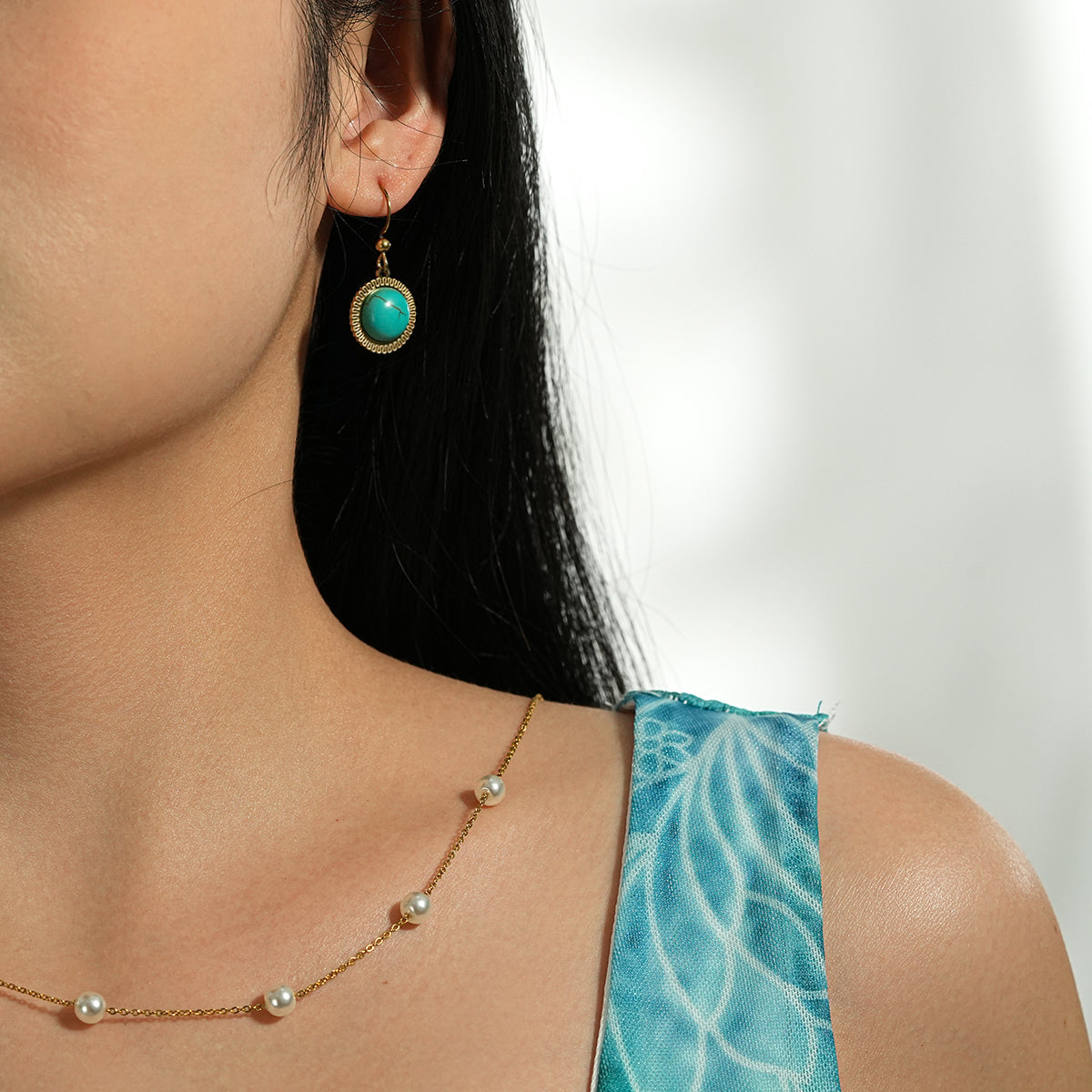 Blue pine earrings TrendyRush