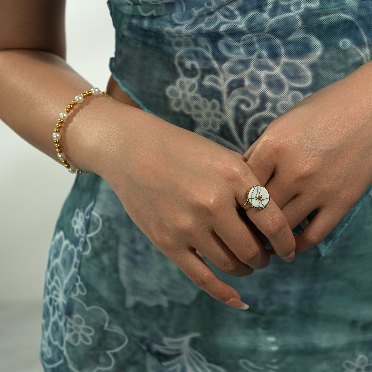 marble star ring TrendyRush