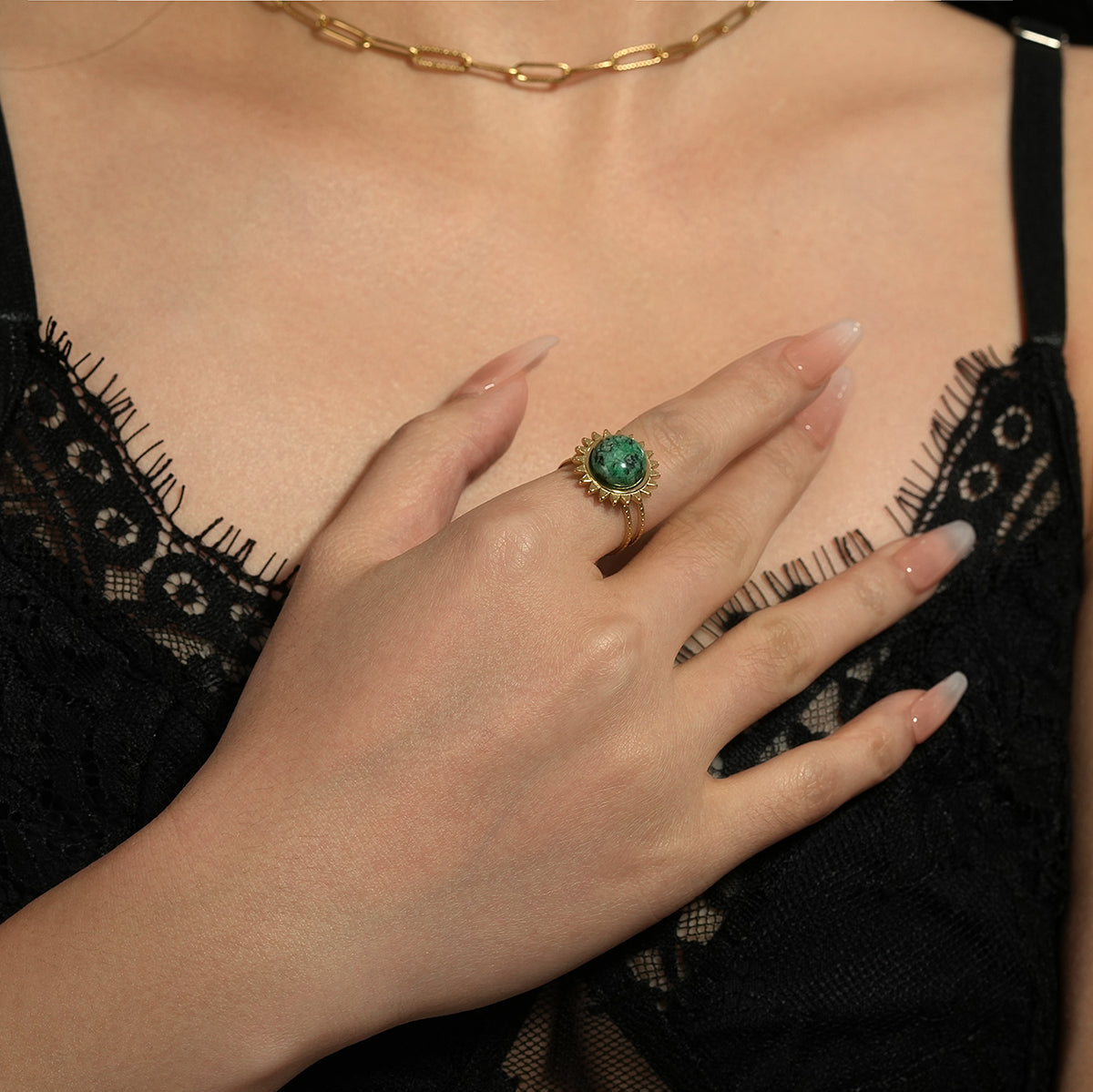 sun turquoise ring TrendyRush