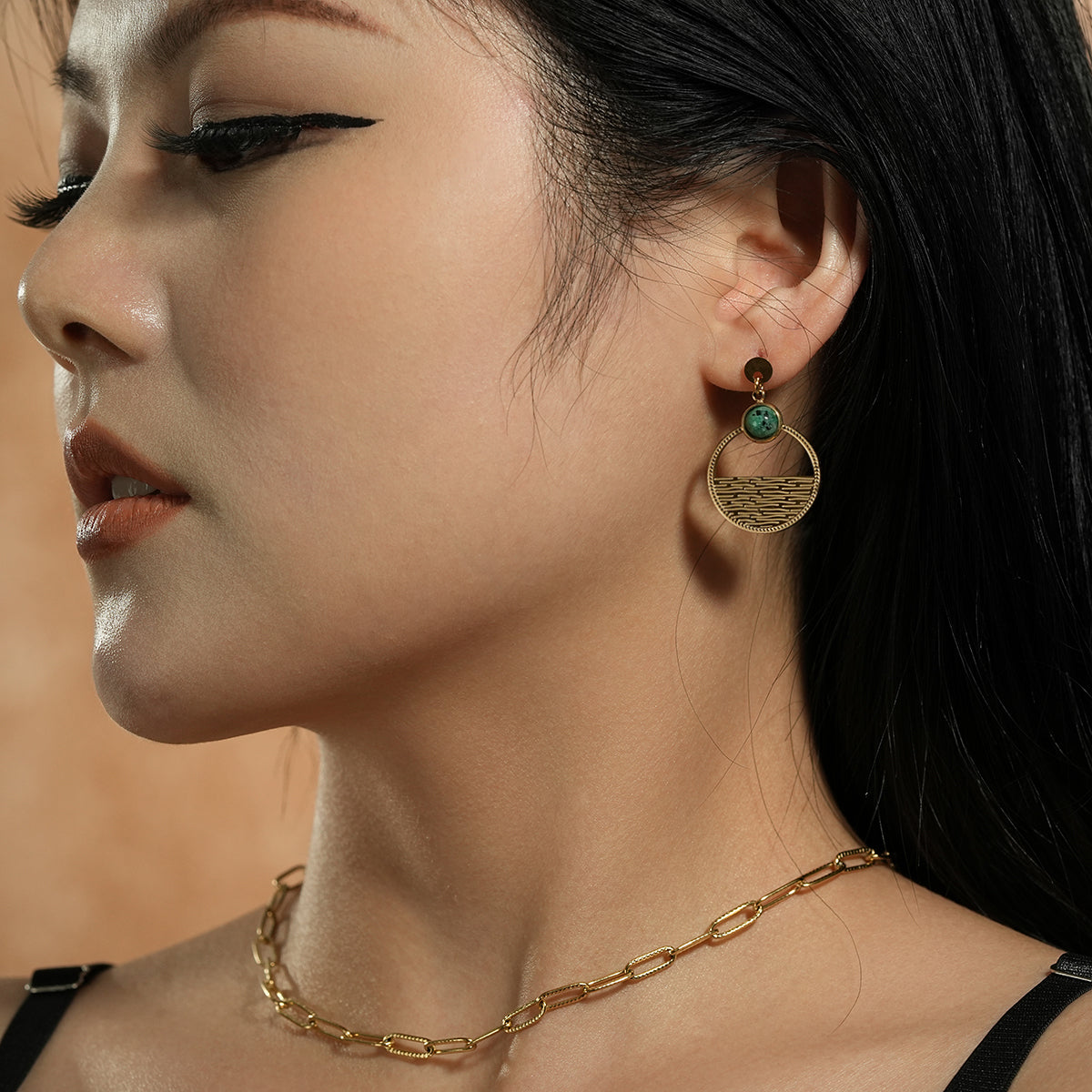 Bright moon on the sea earrings TrendyRush