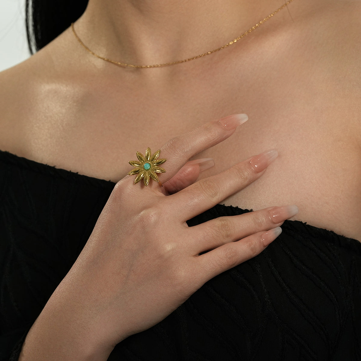 Daisy gem ring TrendyRush