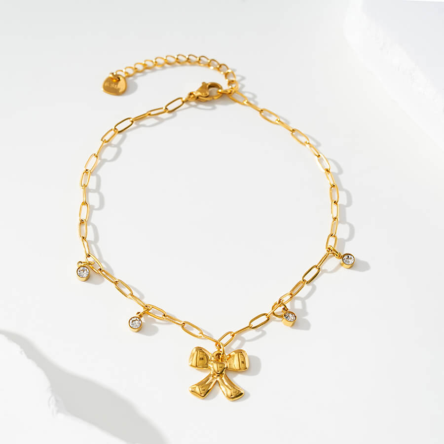 Bow Decor Anklet TrendyRush
