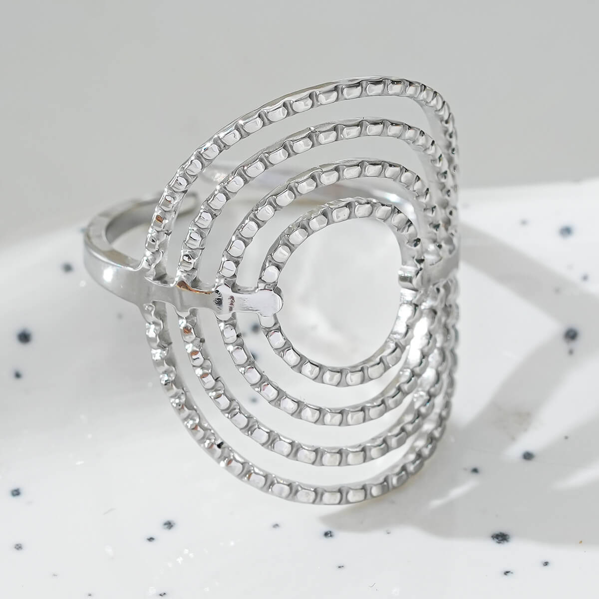 Multi-layer oval ring TrendyRush