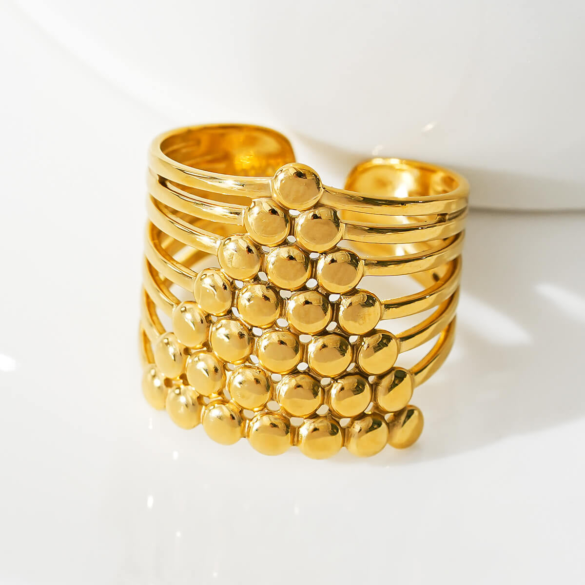 Triangle stacked ring TrendyRush