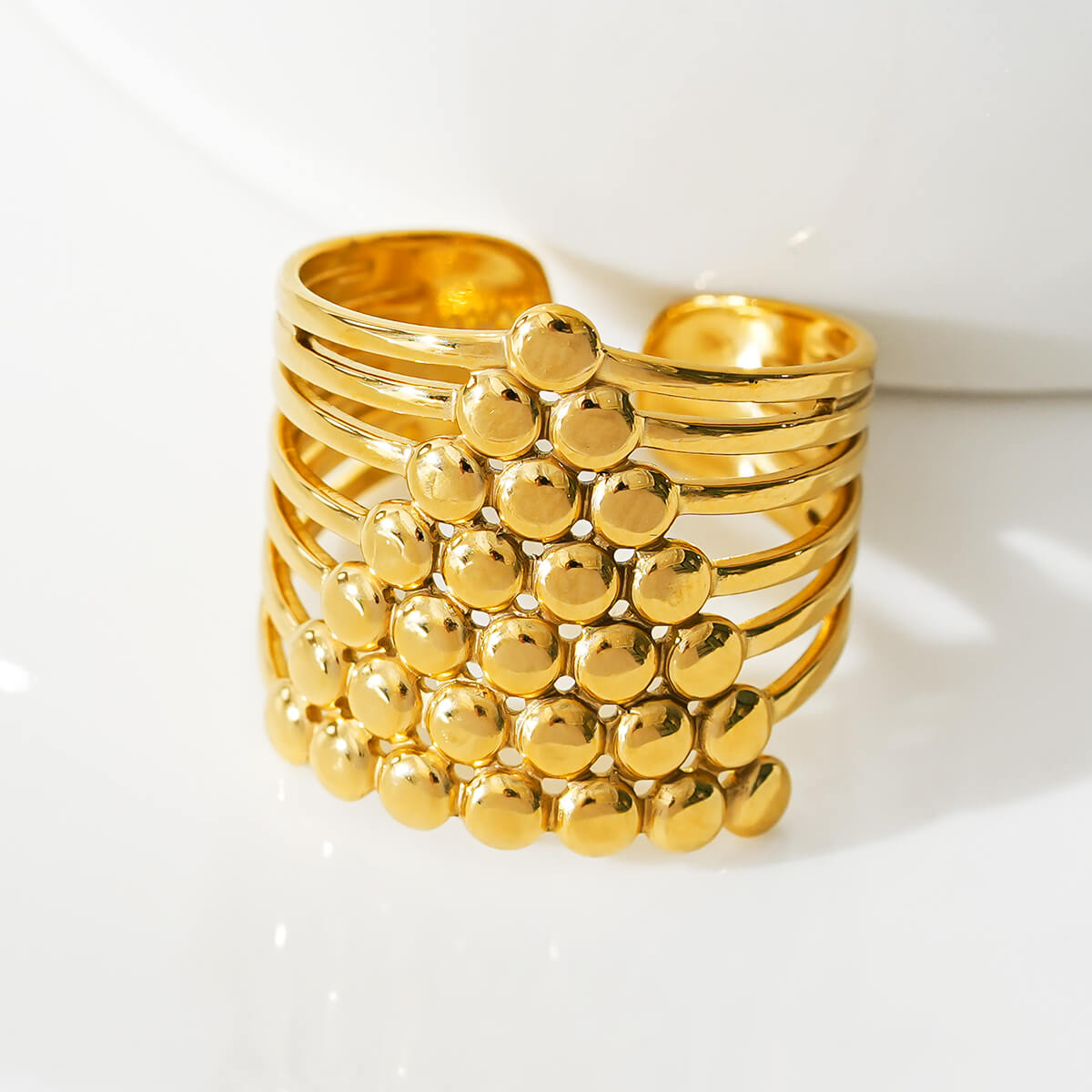 Triangle stacked ring TrendyRush