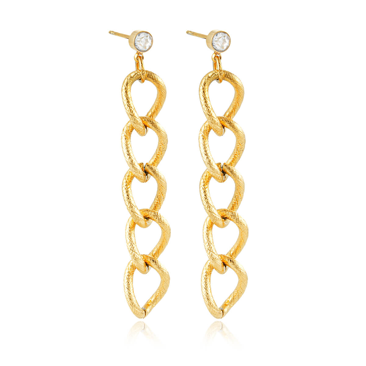 Chain zircon earrings TrendyRush
