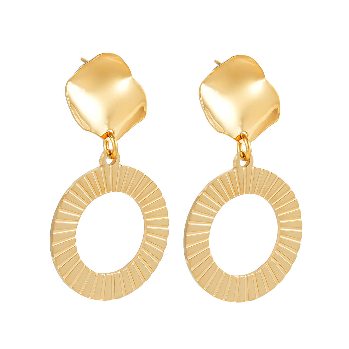 Curvy striped earrings TrendyRush