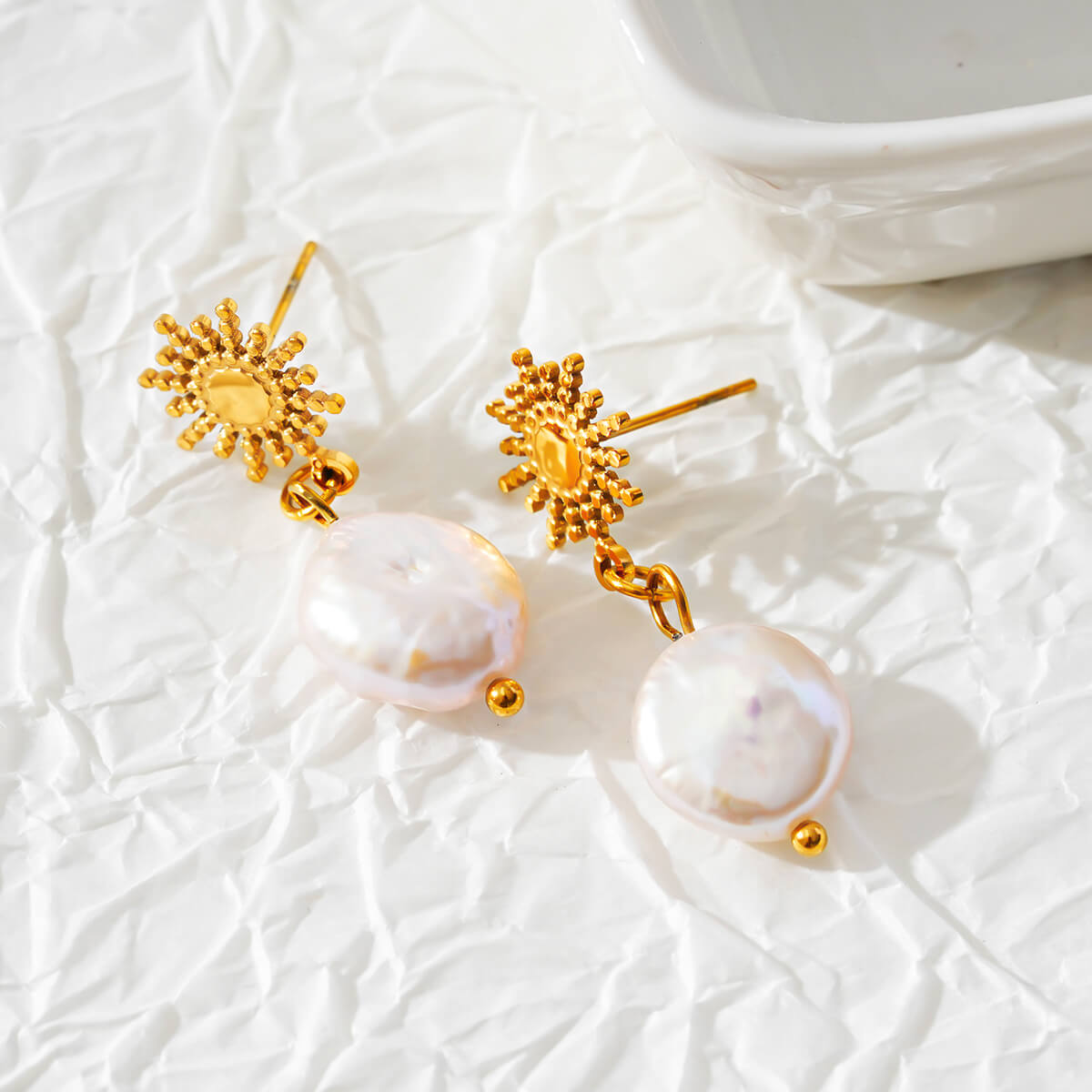Sun Pearl earrings TrendyRush
