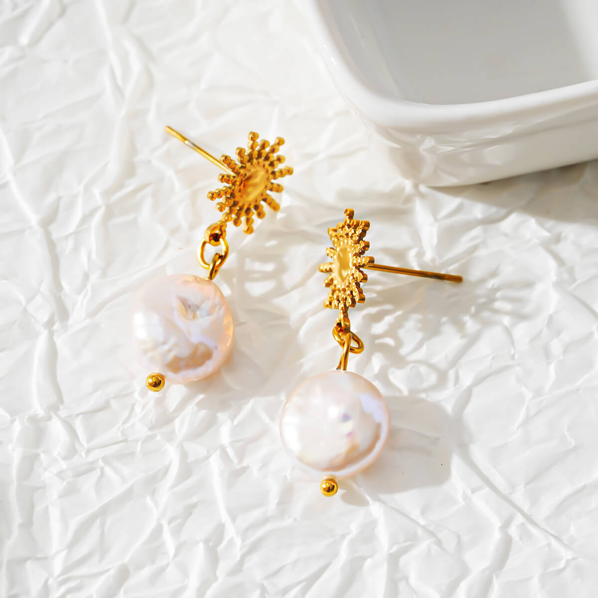 Sun Pearl earrings TrendyRush