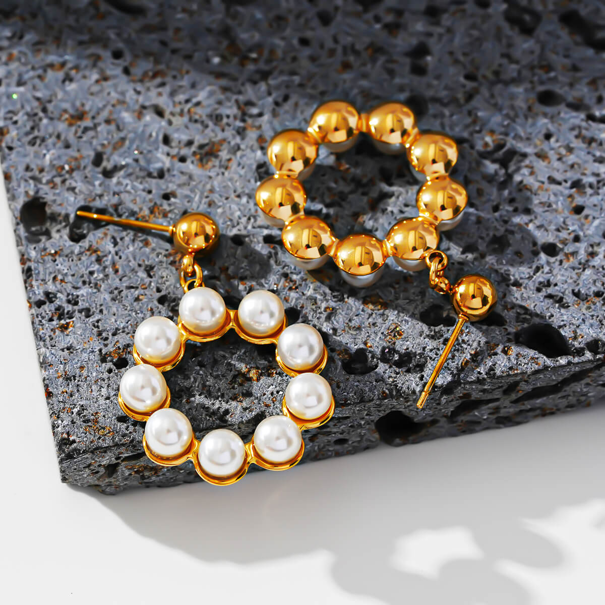 Pearl round earrings TrendyRush