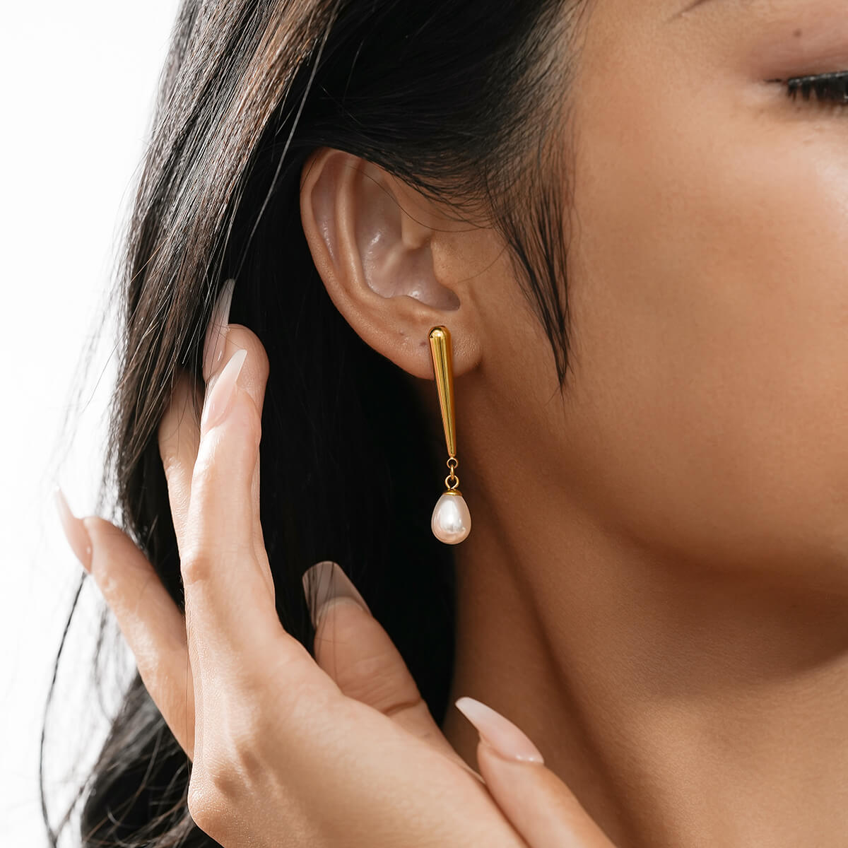 Pearl drop earrings TrendyRush