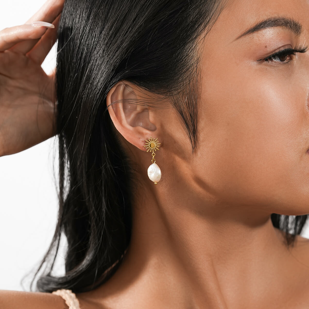 Sun Pearl earrings TrendyRush