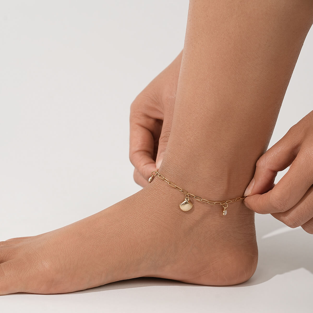 SEASHELL CHARM ANKLET TrendyRush