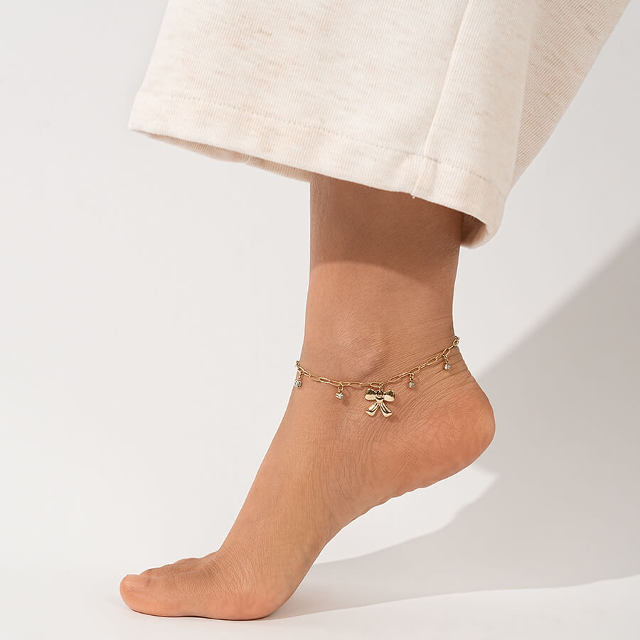 Bow Decor Anklet TrendyRush