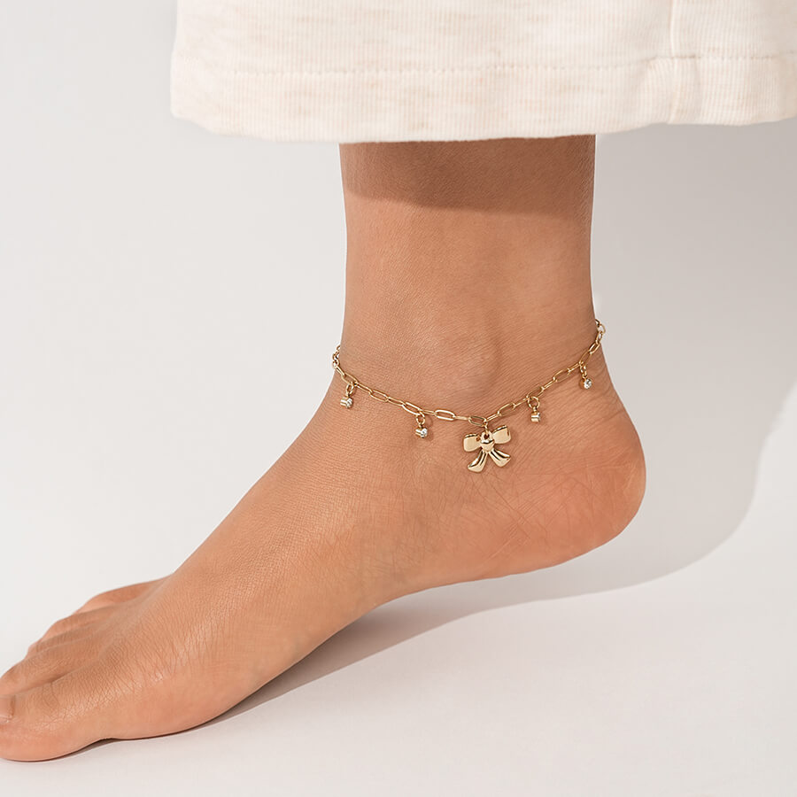 Bow Decor Anklet TrendyRush