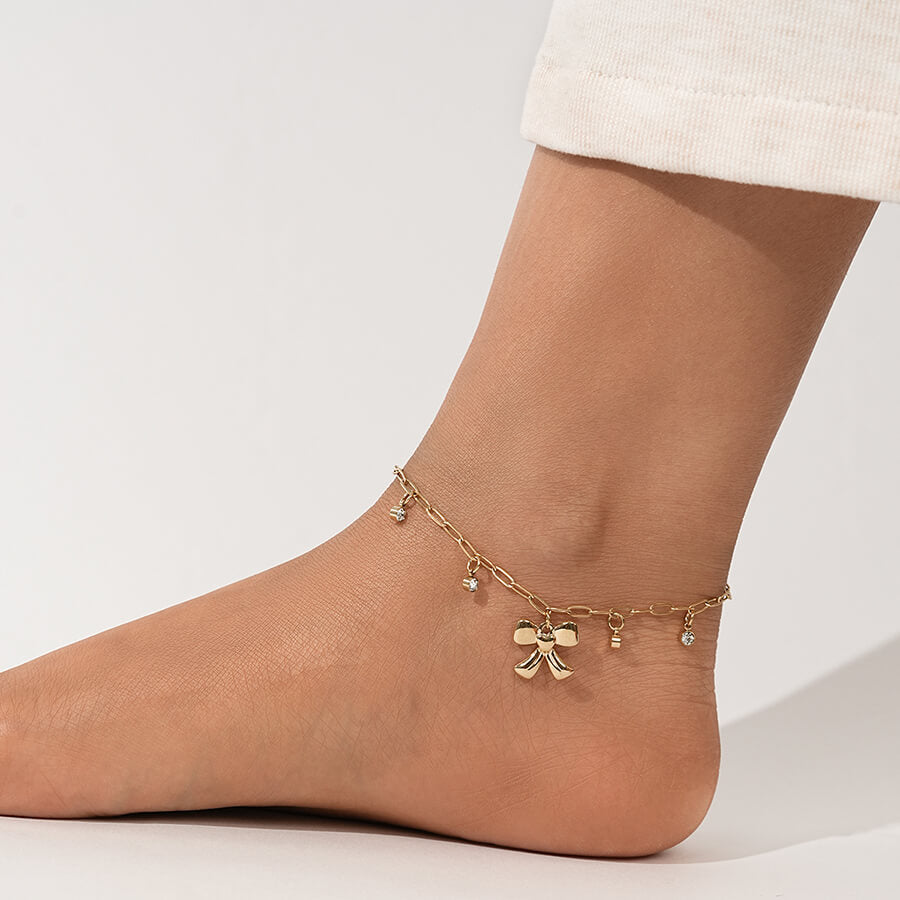 Bow Decor Anklet TrendyRush