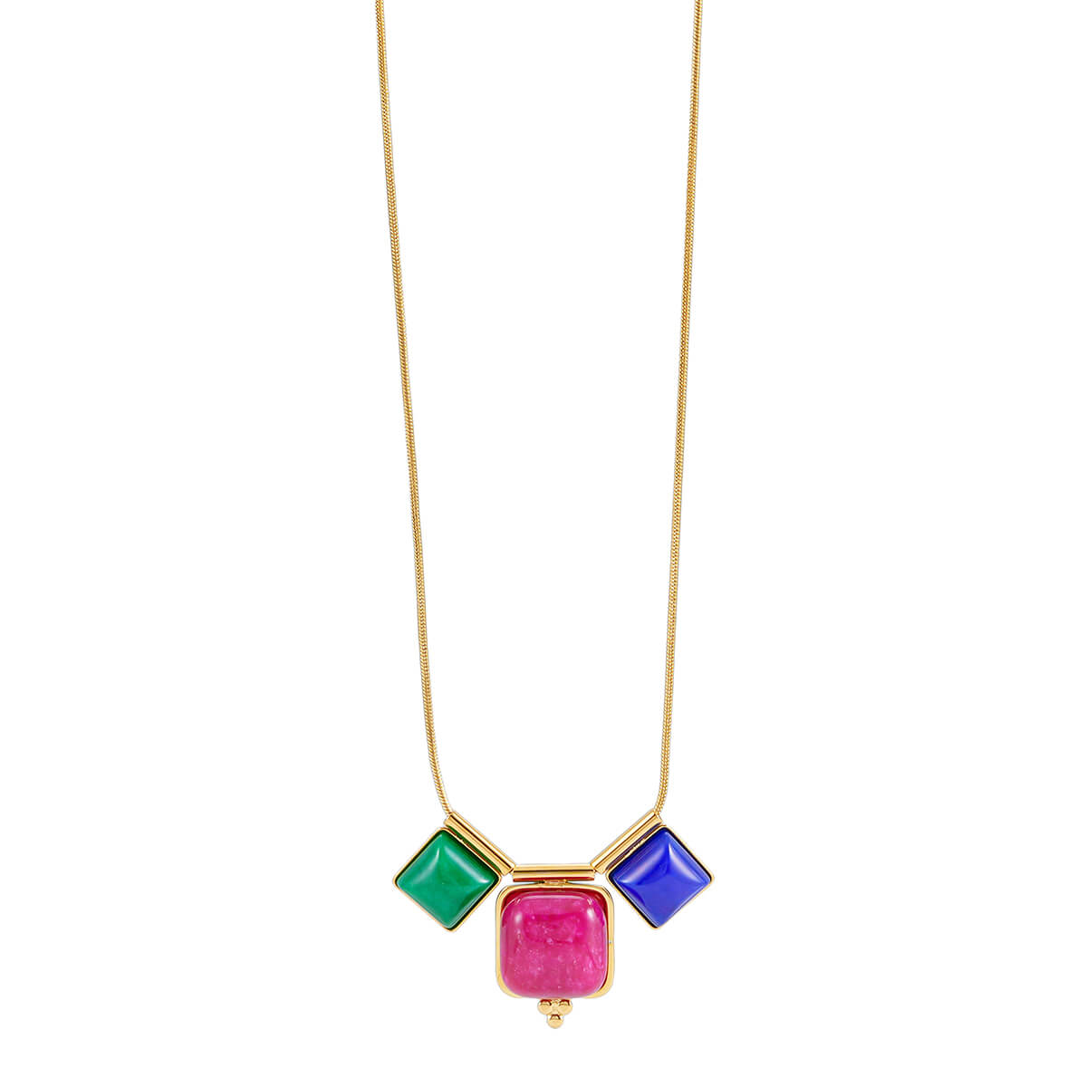 Colorful jade necklace TrendyRush