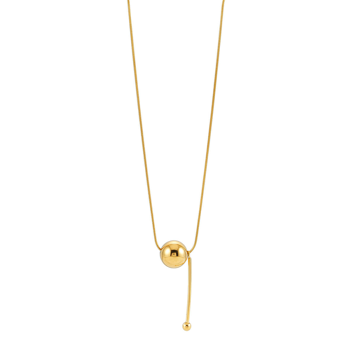 Gold bead necklace TrendyRush