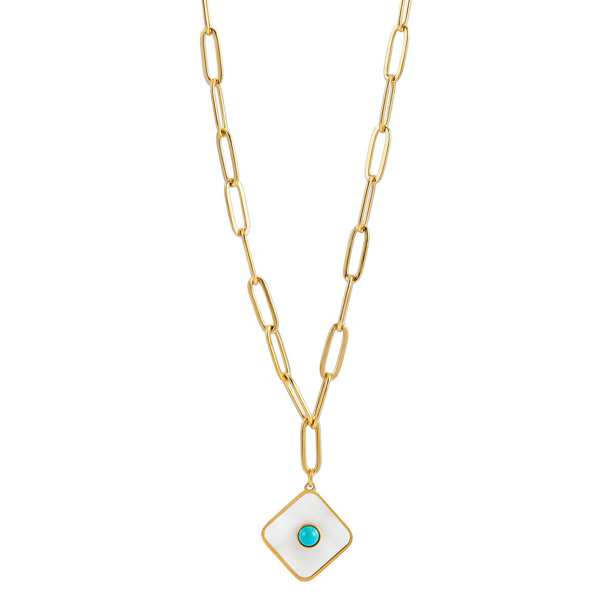 Square shell necklace TrendyRush