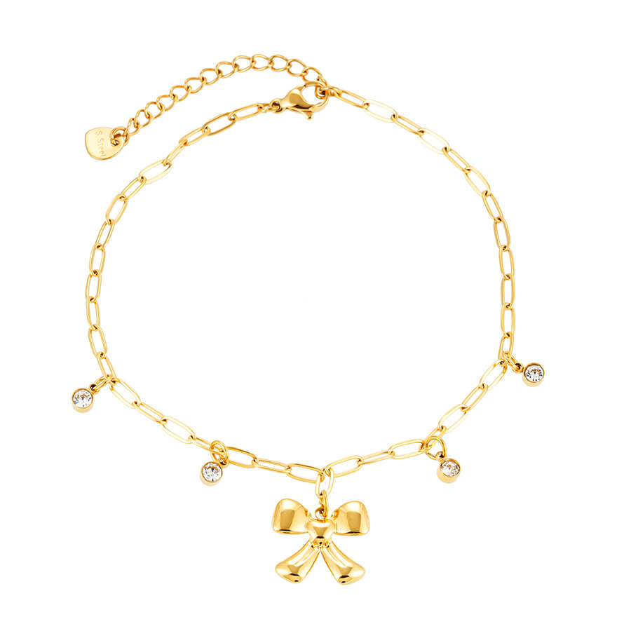 Bow Decor Anklet TrendyRush