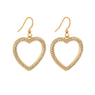 Heart set diamond earrings TrendyRush