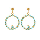 Blue porcelain earrings TrendyRush
