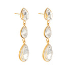 Droplet shaped crystal earrings TrendyRush