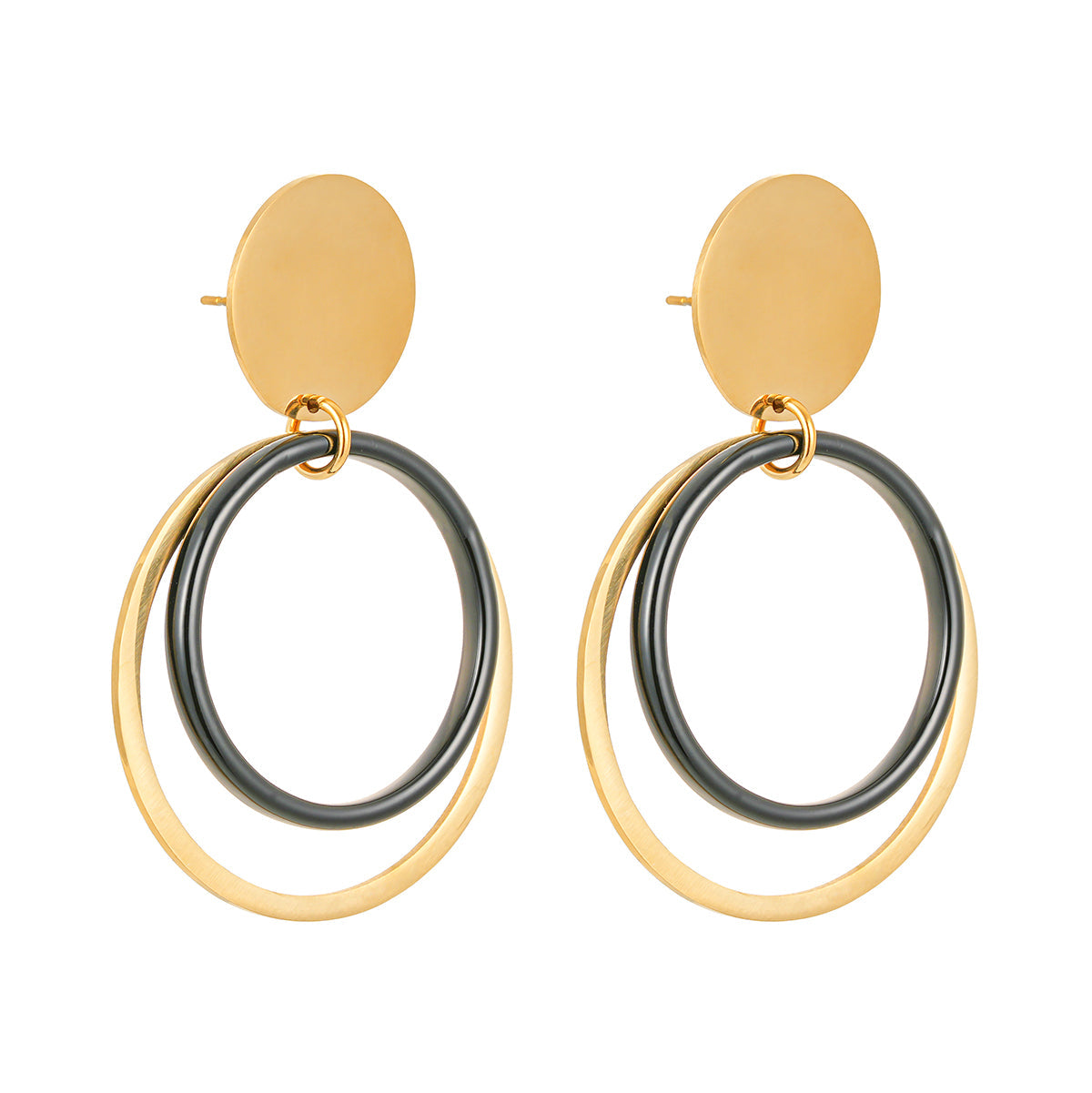 Double ring earrings TrendyRush