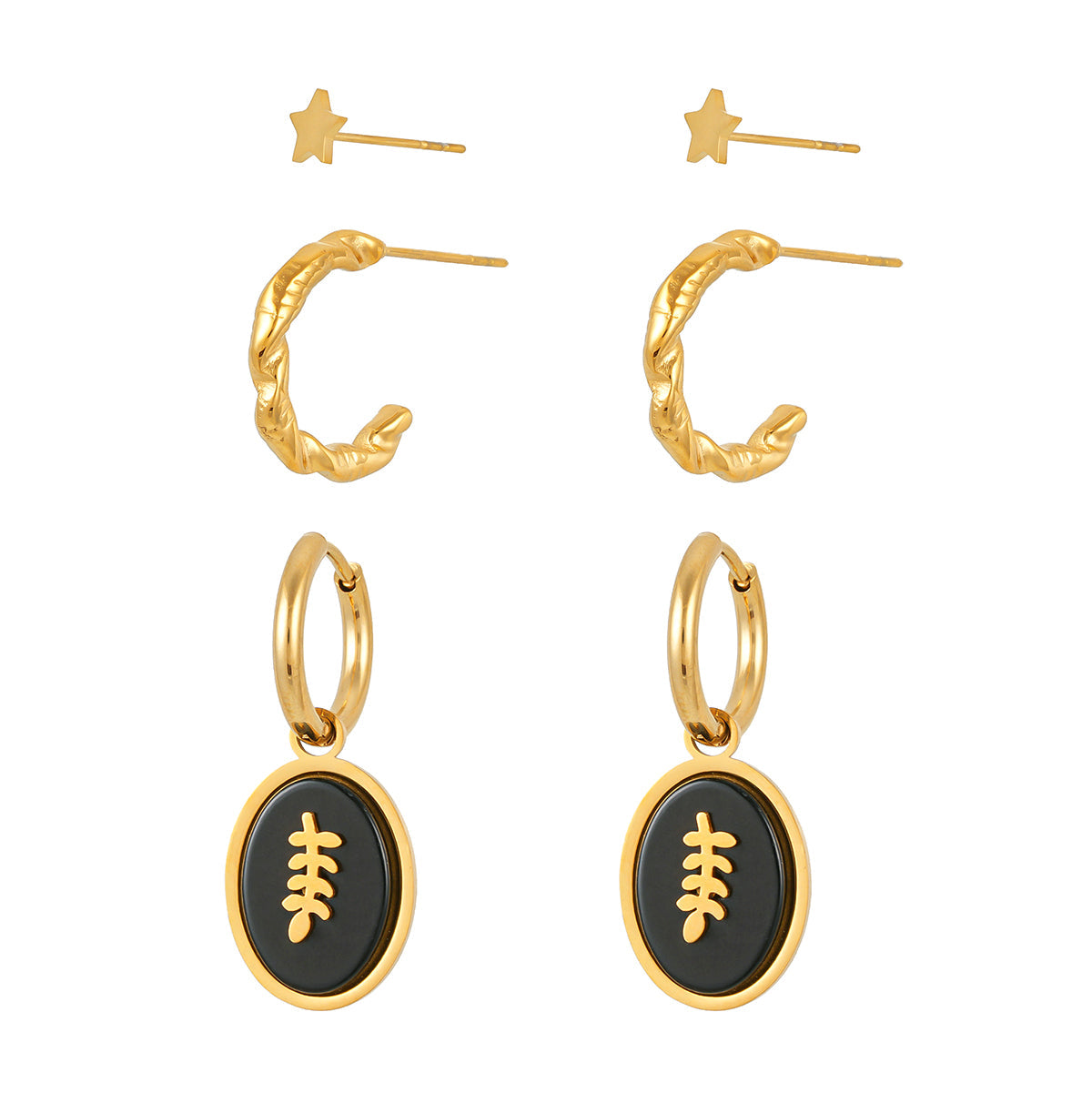 Three-hole earrings TrendyRush