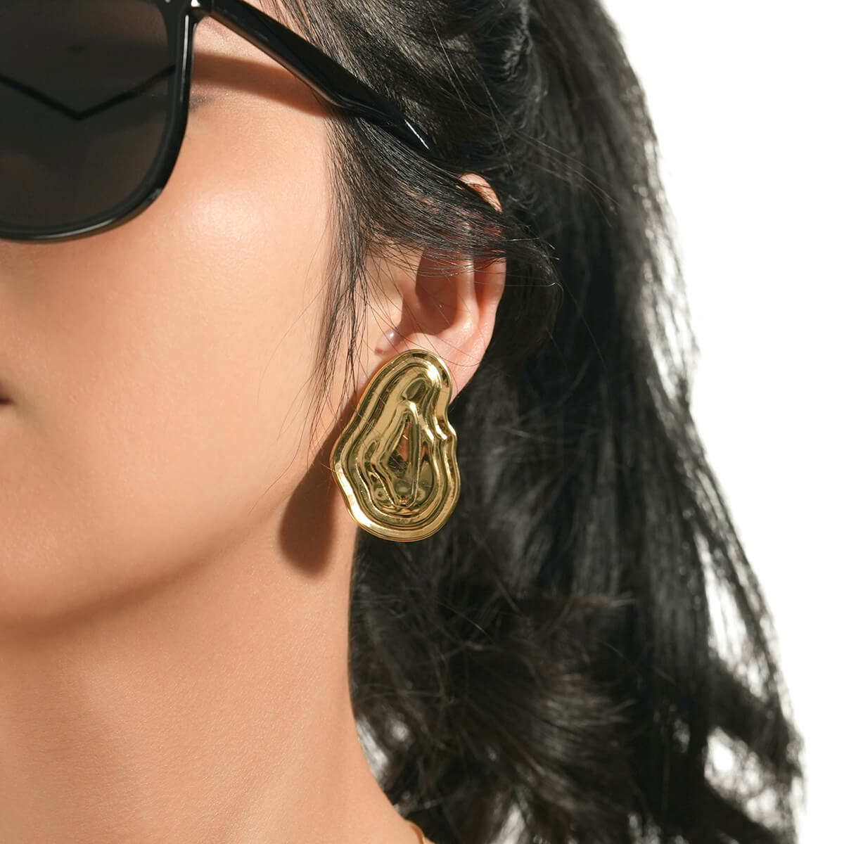 Trend  gold irregular earrings TrendyRush